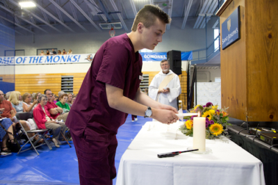 2017 Nursing Ceremony Lighting Candle