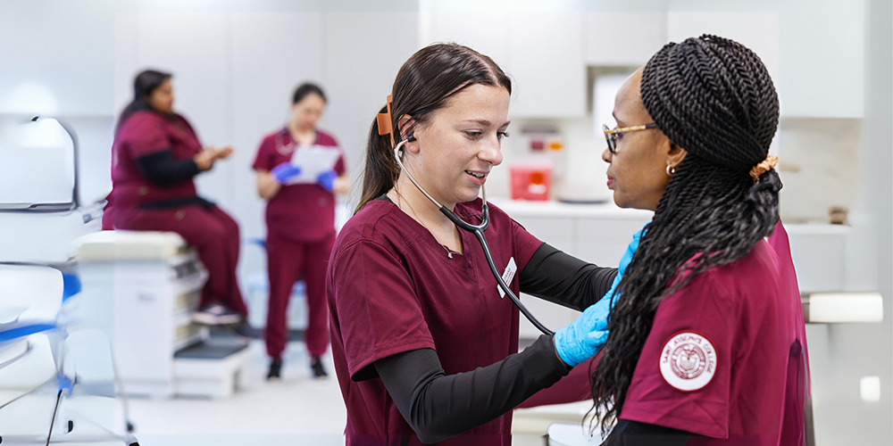 Nursing class in the Center for Nursing Innovation skills lab