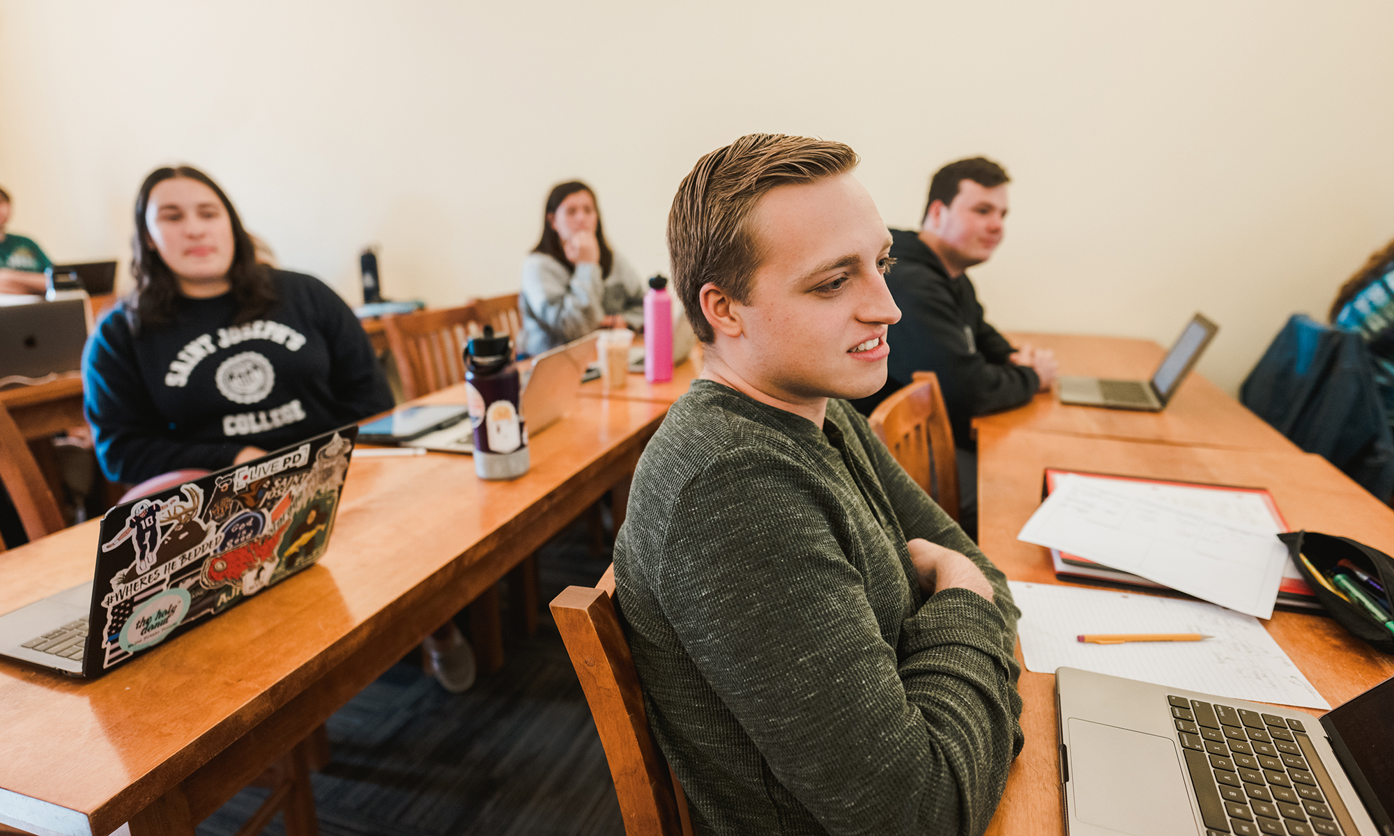 Students in class.