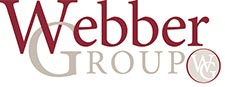 Logo of Webber Group with "Webber" in large red text and "GROUP" in smaller beige text signifies their foundation support. A circular emblem with "WG" is placed at the bottom-right corner. Saint Joseph's College of Maine