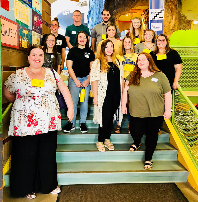 The Power Of Cohort 2 FYE students and Dr. Marion Young after taking a tour of the Portland Children’s Museum and Theatre of Maine.